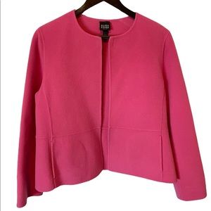 Eileen Fisher Wool Cashmere Pink Open Jacket Size PM